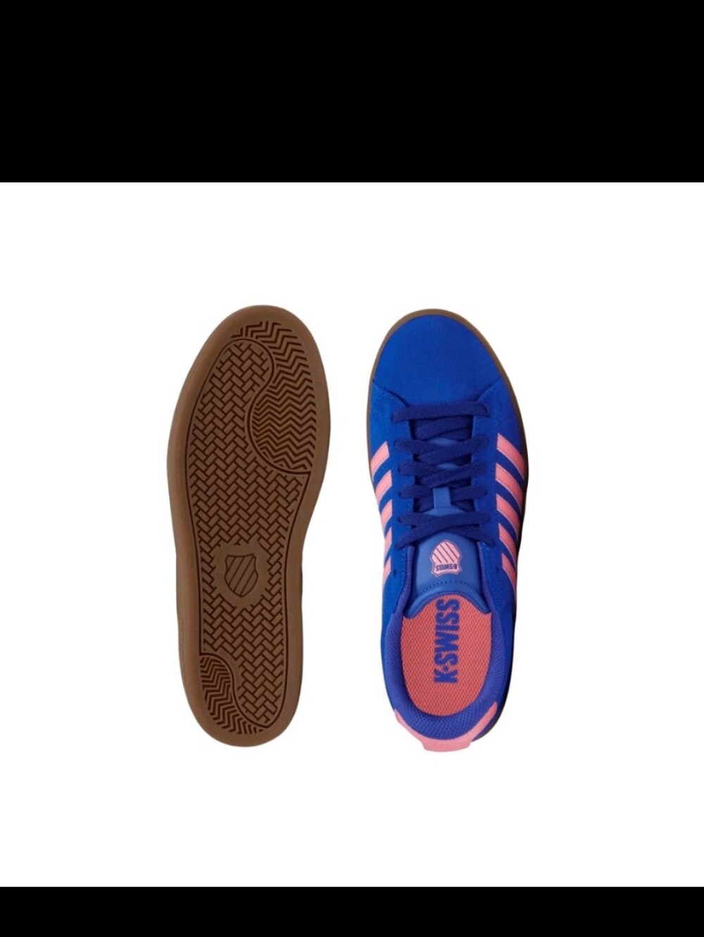 K-Swiss Court Tiebreak II SDE Women’s Dazzling Blue/Pink Lemonade/Gum 99492-480- - Picture 4 of 9